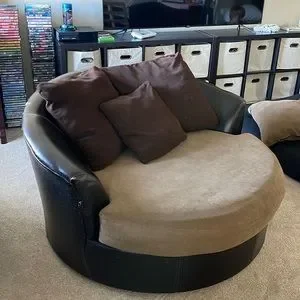 Other Circular Spinning Couch With Cushions If You Would Like Them Poshmark